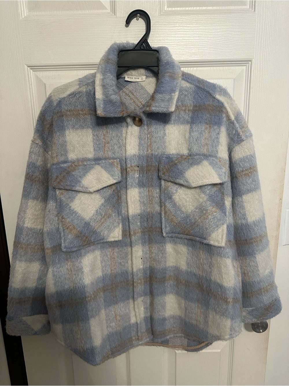 Rails Blue & Cream Plaid Shacket